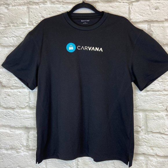 CARVANA Mens Shirt Size Large Black Shirt Sport-Tek Brand Online Car Dealership - Picture 3 of 9